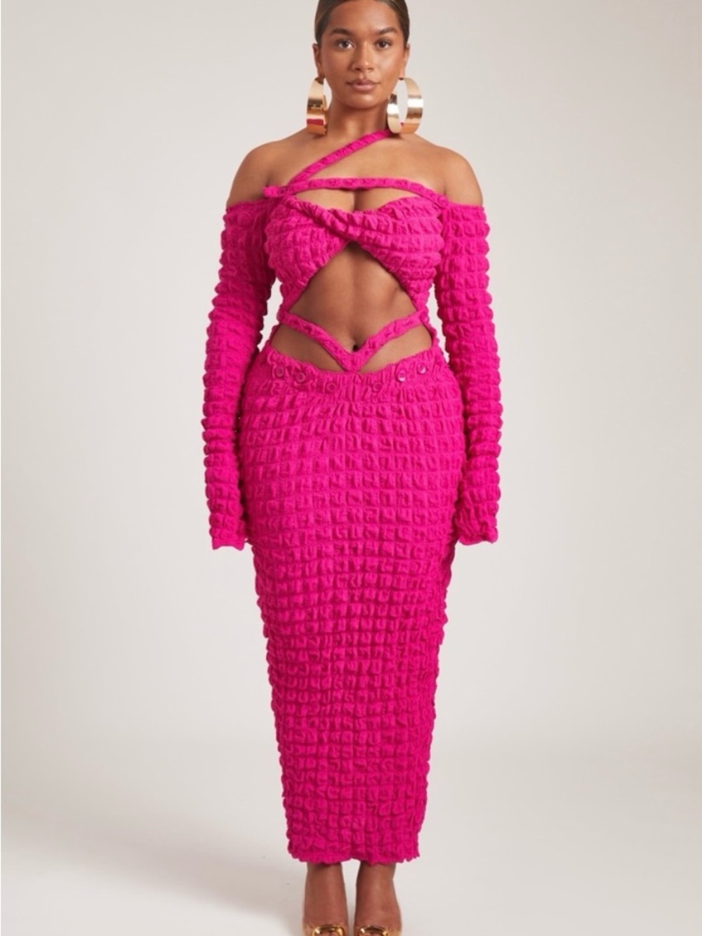 NWT BBXBrand Hot Pink Cut-Out Dress